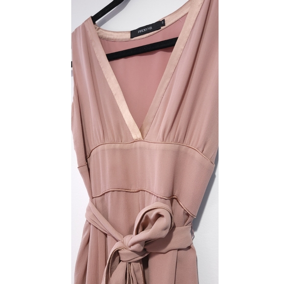 Arden B Powder Pink Swing Flare Flowing Tea Length Dress Sz Small - Picture 4 of 6